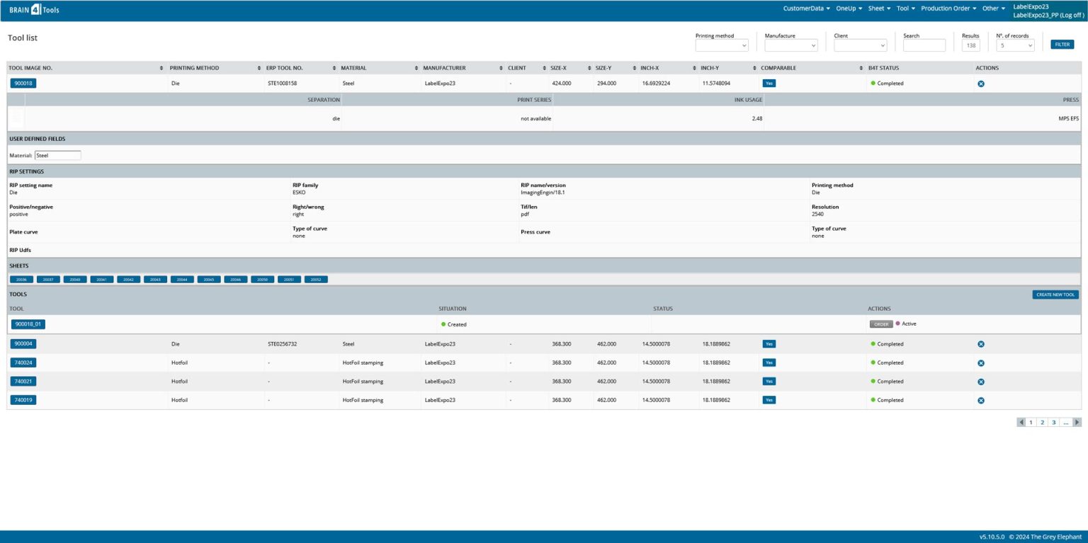 Brain4Tools Automation Software Tool List Screenshot